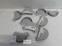 9 x eindstop 80mm licht grijs pvc regenafvoer - afbeelding 1 van  3