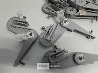 9 x golfplaatklem voor ophangbeugel licht grijs pvc regenafvoer - afbeelding 3 van  3