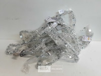 9 x guirlande zilver met spiegelplaatjes 1,5m - afbeelding 2 van  3