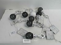 9 x hangdeco met bal 10 cm - afbeelding 2 van  3