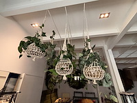 9 x hangdecoratie planten - afbeelding 3 van  4