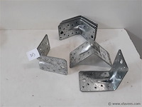 9 x hoekanker zwaar 90x90 met ril - afbeelding 1 van  2