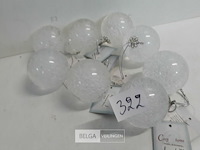 9 x kerstbal acryl met luchtbellen 5,5 cm - afbeelding 1 van  3