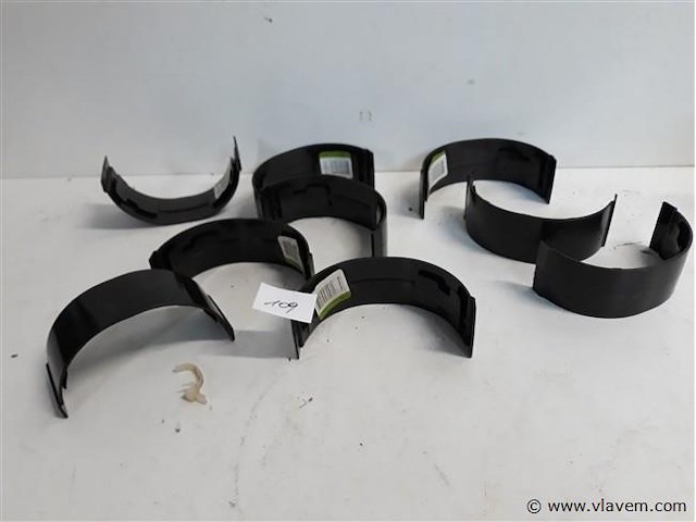 9 x koppelstuk 100mm bruin pvc regenafvoer - afbeelding 1 van  2
