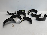 9 x koppelstuk 100mm bruin pvc regenafvoer - afbeelding 1 van  2