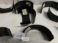 9 x koppelstuk 100mm bruin pvc regenafvoer - afbeelding 3 van  3