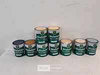 9 x latex muurverf 1 l stelatex mix kleuren - afbeelding 2 van  3