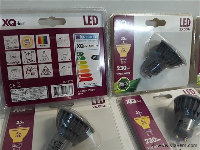 9 x led vervangspot gu10 4w - afbeelding 2 van  2