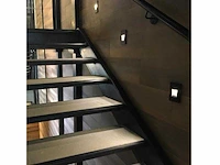 9 x led wall trap wand spots zwart ip54 - afbeelding 4 van  7
