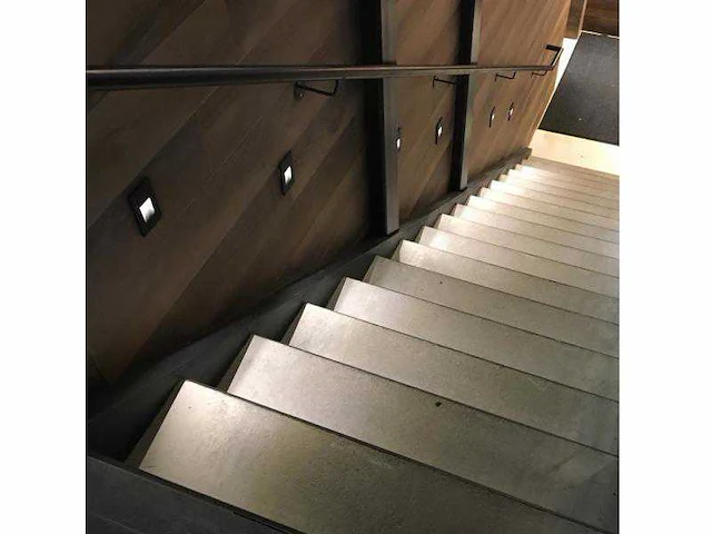 9 x led wall trap wand spots zwart ip54 - afbeelding 5 van  7