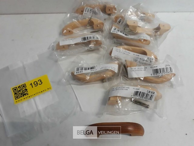 9 x meubelgreep hout 64 mm den - afbeelding 1 van  3