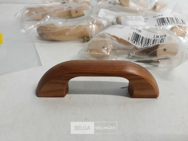 9 x meubelgreep hout 64 mm den - afbeelding 3 van  3