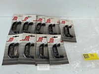 9 x meubelgreep pvc bruin 64 mm 2 stuks - afbeelding 2 van  3