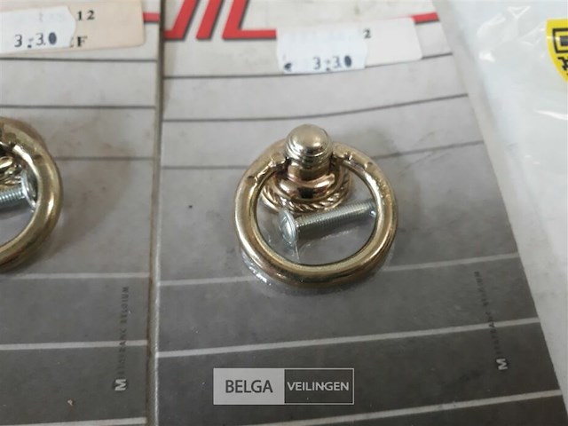 9 x meubeltop zamak messing ring 35 mm - afbeelding 3 van  3