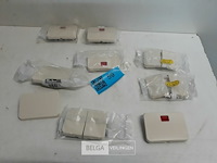 9 x niko toets voor inbouwschakelaars cream mix - afbeelding 1 van  3