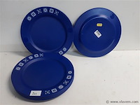 9 x pvc bord herbruikbaar 25,5 cm - afbeelding 1 van  2