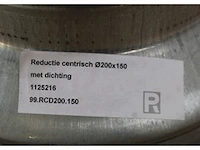 9 x reductie centrisch ø200x150
