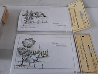 9 x rouwkaartjes met omslagen 5 stuks - afbeelding 2 van  2