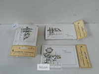 9 x rouwkaartjes met omslagen 5 stuks - afbeelding 2 van  3