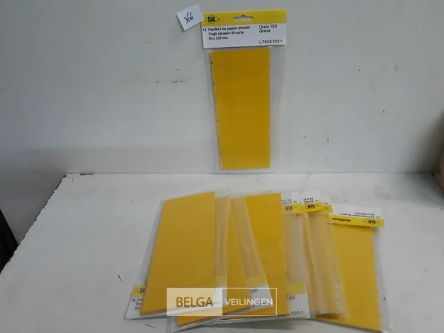 9 x schuurstroken 93x230mm 12 vellen k120 sia - afbeelding 1 van  3
