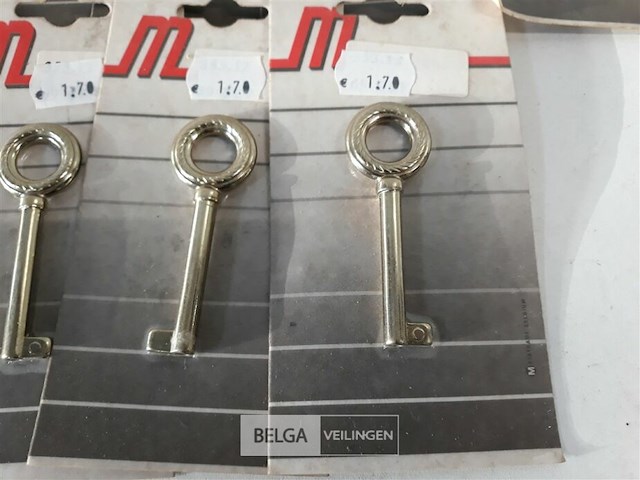 9 x siersleutel zamak vermessingd 75 mm - afbeelding 3 van  3