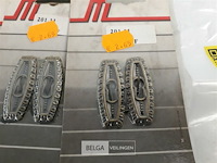 9 x sleutelplaat zamak verbronsd 50 mm 2 stuks - afbeelding 3 van  3