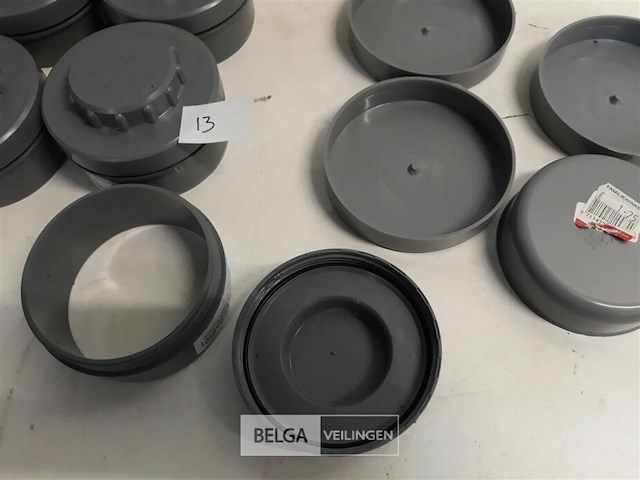 9 x stop 90 mm pvc lijmverbinding - afbeelding 3 van  3