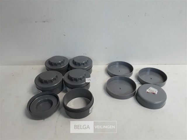 9 x stop 90 mm pvc lijmverbinding - afbeelding 1 van  3