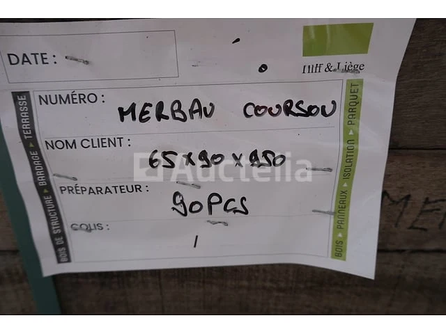 90 bois merbau courson - afbeelding 1 van  5