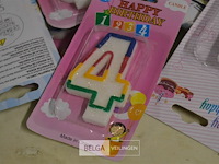 ±90 verjaardagskaarsen - afbeelding 2 van  4