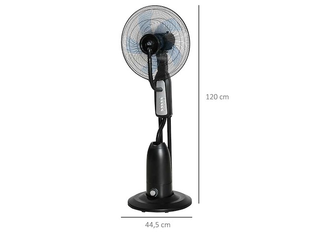 90 w stille mistventilator op wielen met 3 versnellingen - afbeelding 2 van  2