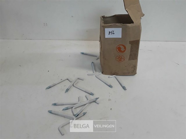 90 x schroefduim wit gelakt 4 x 60 mm - afbeelding 2 van  3