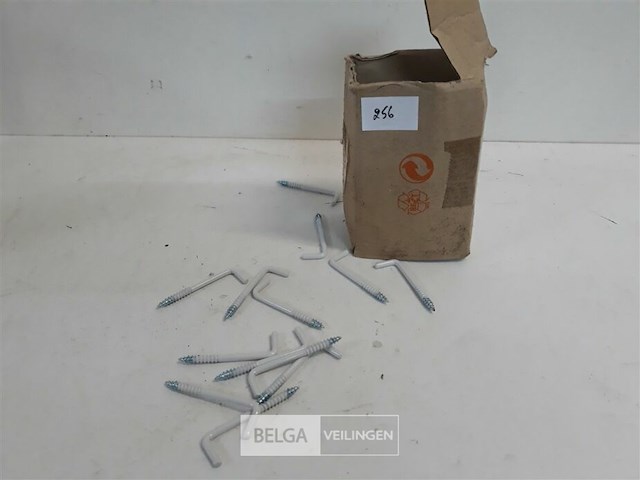 90 x schroefduim wit gelakt 4 x 60 mm - afbeelding 2 van  3