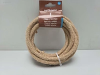 (900x) beige textiele kabel chacon 61031 - afbeelding 2 van  6