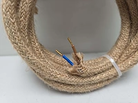 (900x) beige textiele kabel chacon 61031 - afbeelding 3 van  6