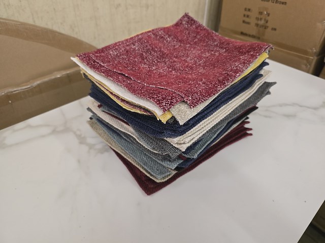 90x lapjes stof dikke stof 30x25cm - afbeelding 1 van  11