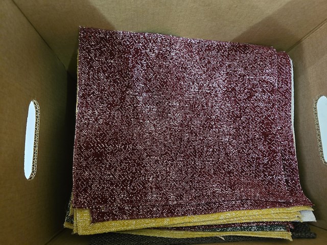 90x lapjes stof dikke stof 30x25cm - afbeelding 4 van  11