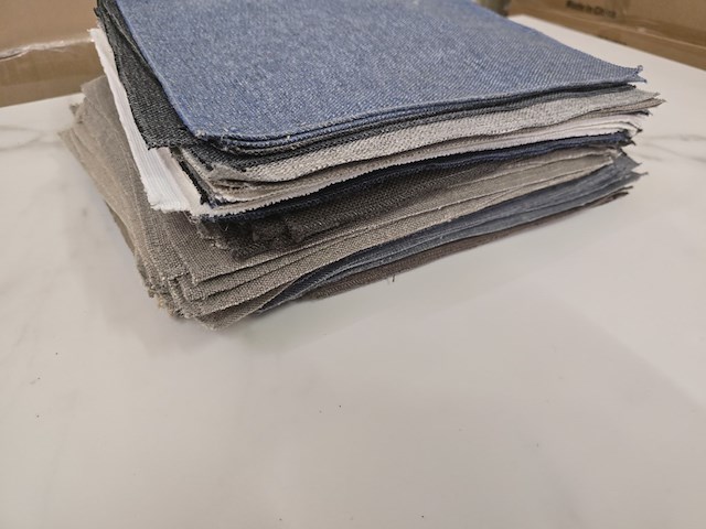 90x lapjes stof oa fl 30x25cm - afbeelding 1 van  11