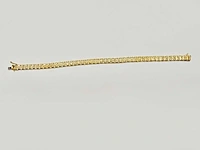 925 zilveren gele armband met 1,01 cts natuurlijke diamant - afbeelding 1 van  7
