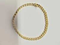 925 zilveren gele armband met 1,01 cts natuurlijke diamant - afbeelding 4 van  7