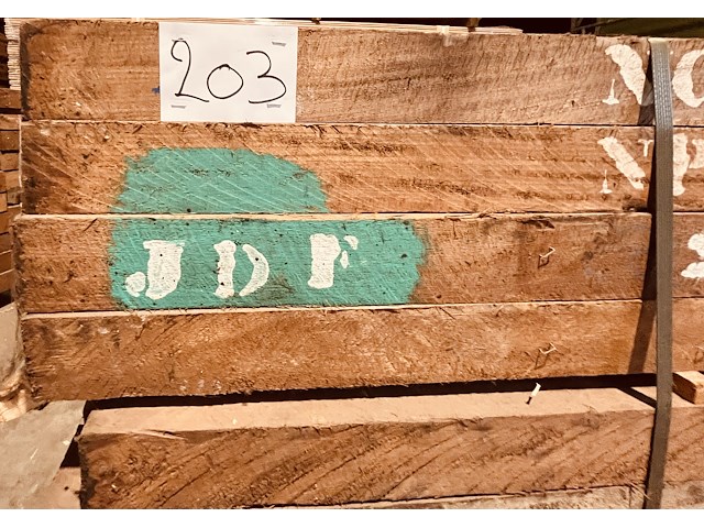 9,3 m² + 8,1 m² afrormosia brut ovendroog - afbeelding 3 van  5