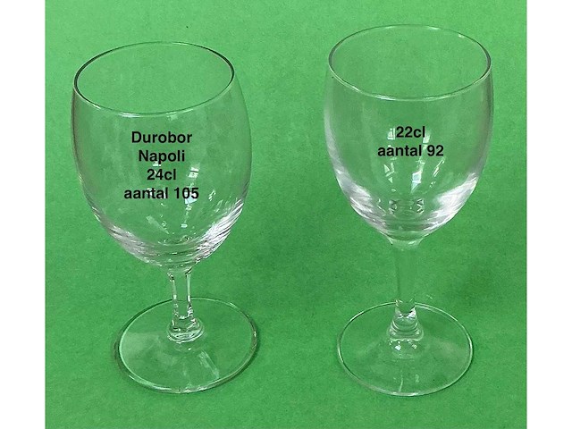 941x diverse wijn-, champagne- en waterglazenglas - afbeelding 5 van  7