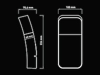 9.5w led wandlamp gebogen waterdicht (4x) - afbeelding 5 van  6