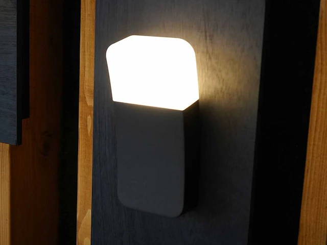 9.5w led wandlamp gebogen zand zwart warm wit waterdicht(4x) - afbeelding 4 van  7