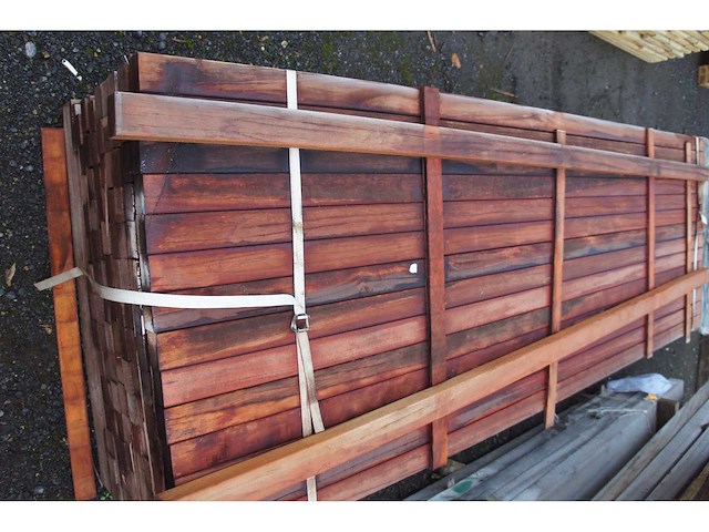 98 lm tropisch hardhouten onderliggers - afbeelding 3 van  3