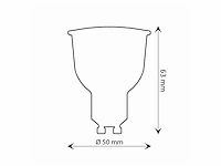 9w gu10 led spot 3000k(50x) - afbeelding 2 van  3