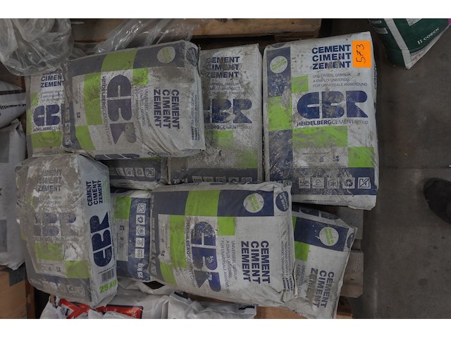 9x 25kg cement cbr - afbeelding 1 van  1