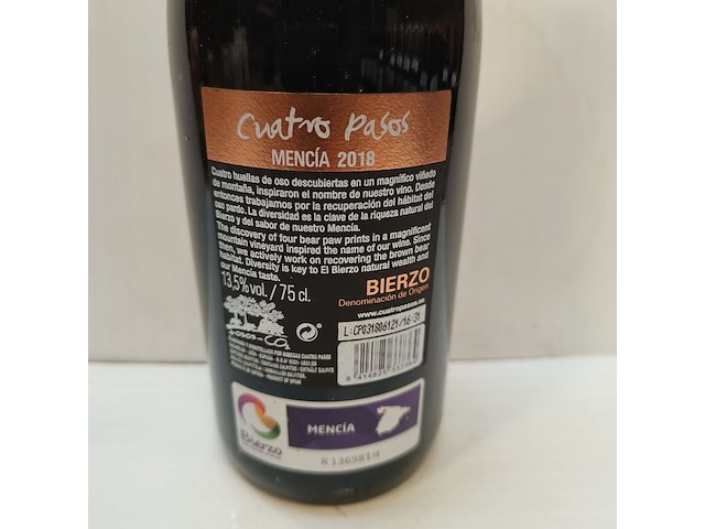 9x 75cl cuatro pasos - afbeelding 2 van  2