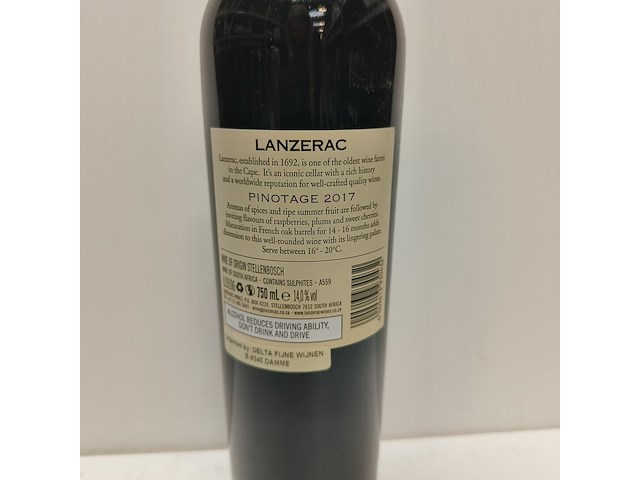 9x 75cl lanzerac stellenbosch - afbeelding 2 van  2