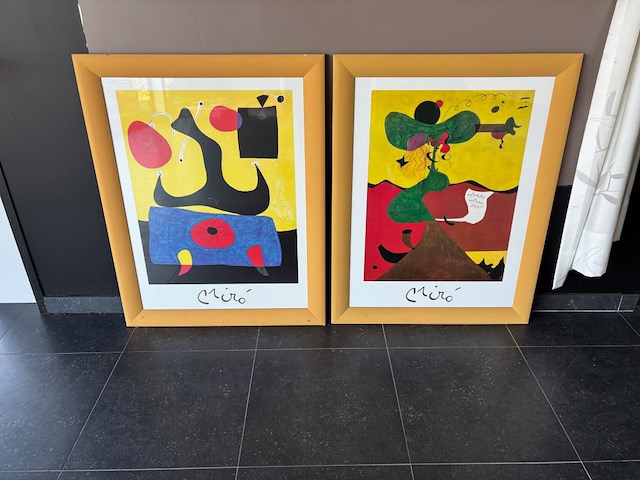 9x diverse kunstwerken/schilderijen - afbeelding 2 van  8